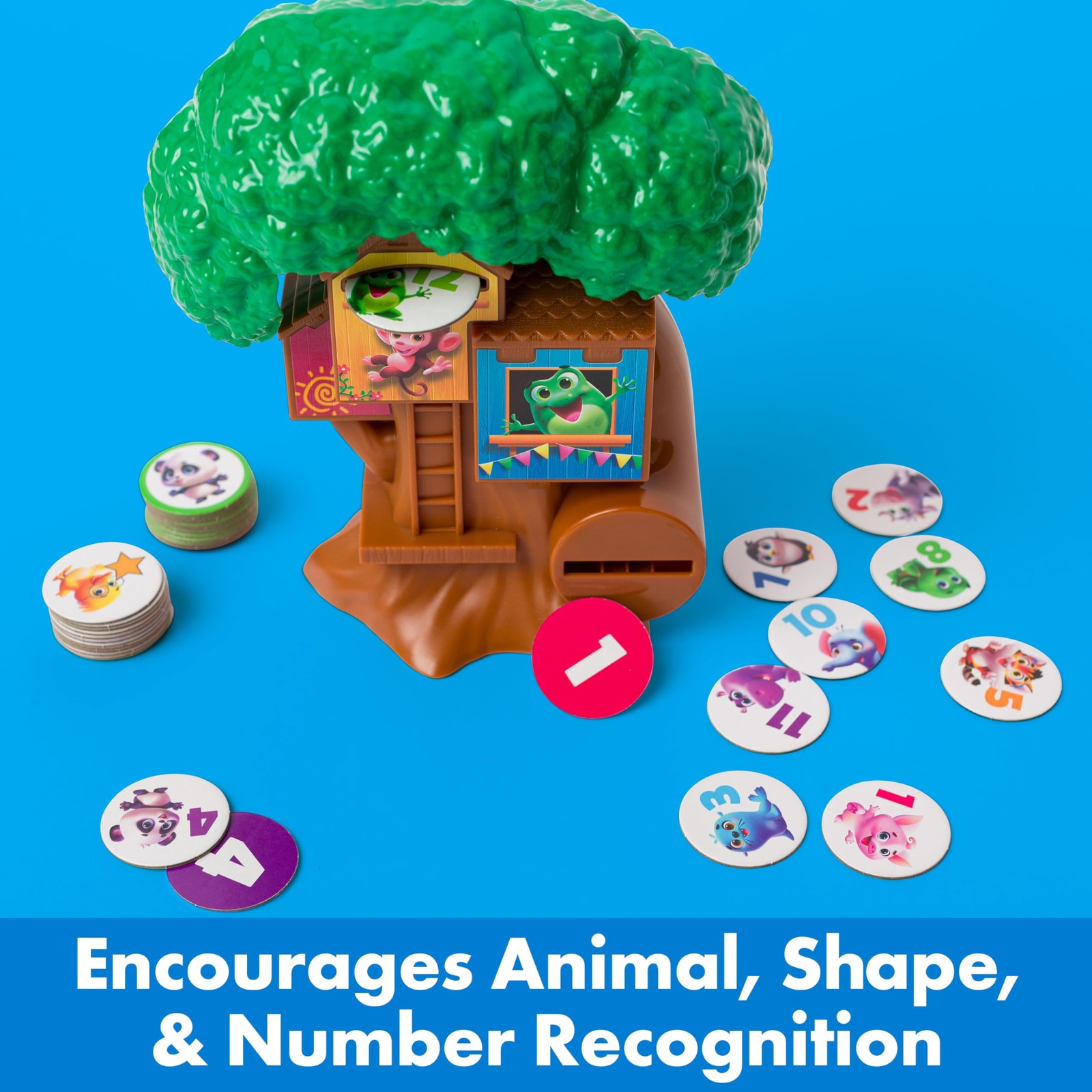 ThinkFun Friends: Tree House – A Token Matching Game – Develop Multicolor