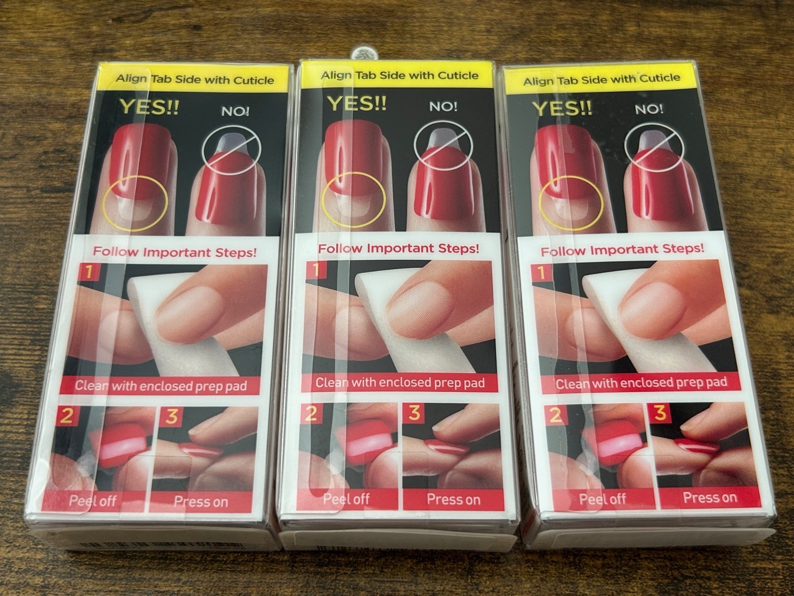 ImPress Press-On Manicure No Glue Needed 56660 62302 & 64275 – 3 Pack