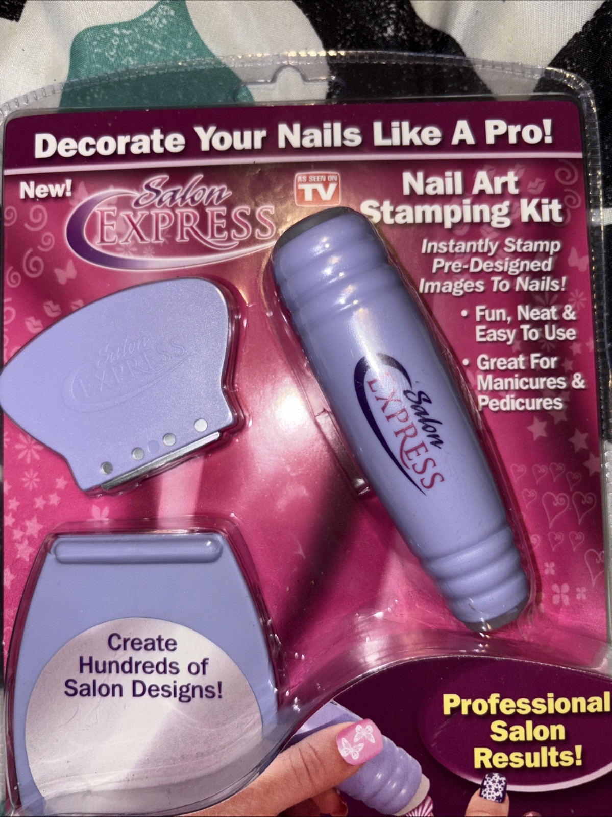 Salon Express Nail Art Stamping Kit As Seen on Tv Body Care Beauty Care Gift