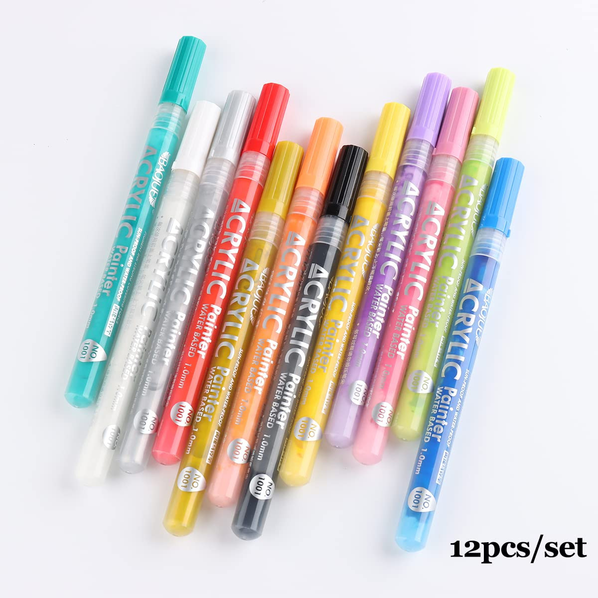 Nail Art Graffiti Pen Set 12Pcs Waterproof Drawing Marker Pen for 12Pcs-Set