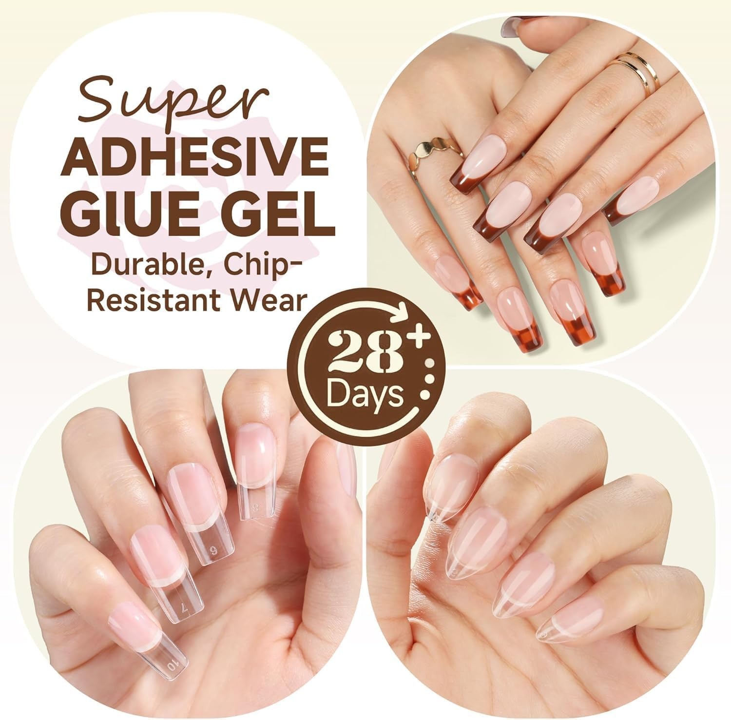 6-in-1 Gel Nail Glue 15ml – Long-Lasting Adhesion for Stunning Results