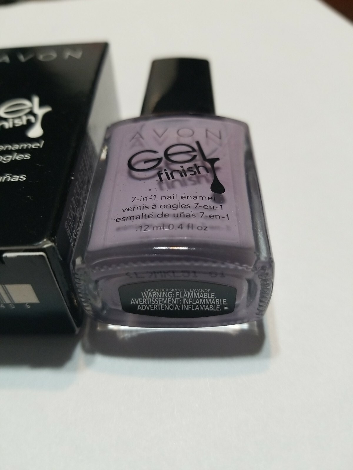 AVON Gel Finish 7-in-1 Nail Enamel ~ LAVENDER SKY ~ NEW in BOX