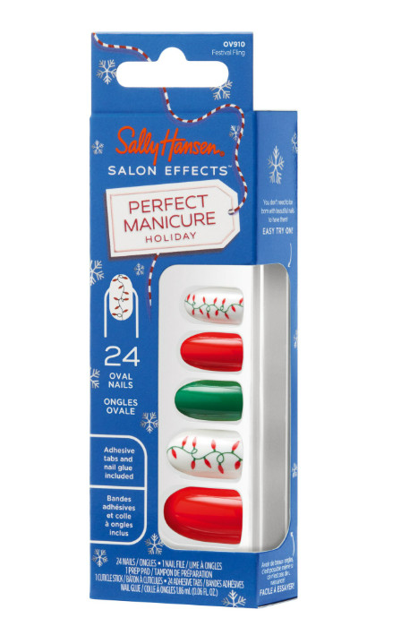 Sally Hansen Salon Effects® Perfect Manicure, Festival Fling, Press On Nails.