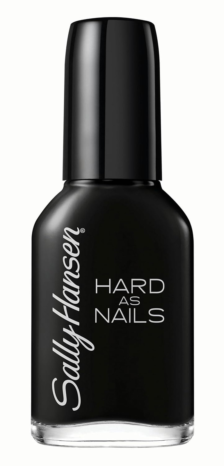 Hard as Nails, Black Heart, Long Lasting, Chip Resistant, Opaque, Shiny Black Na
