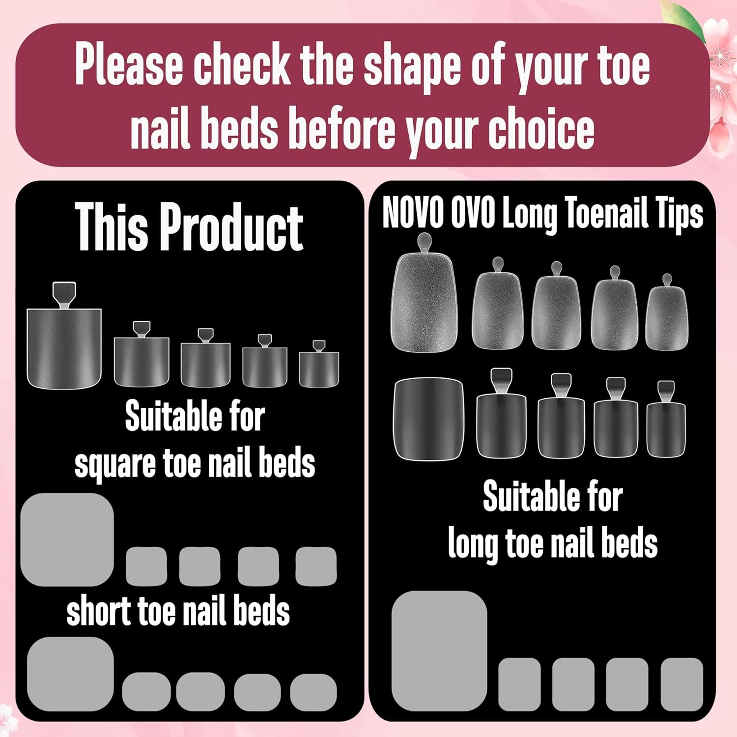 Sharp Square Toe Nail Tips Press on Full cover, nail tips