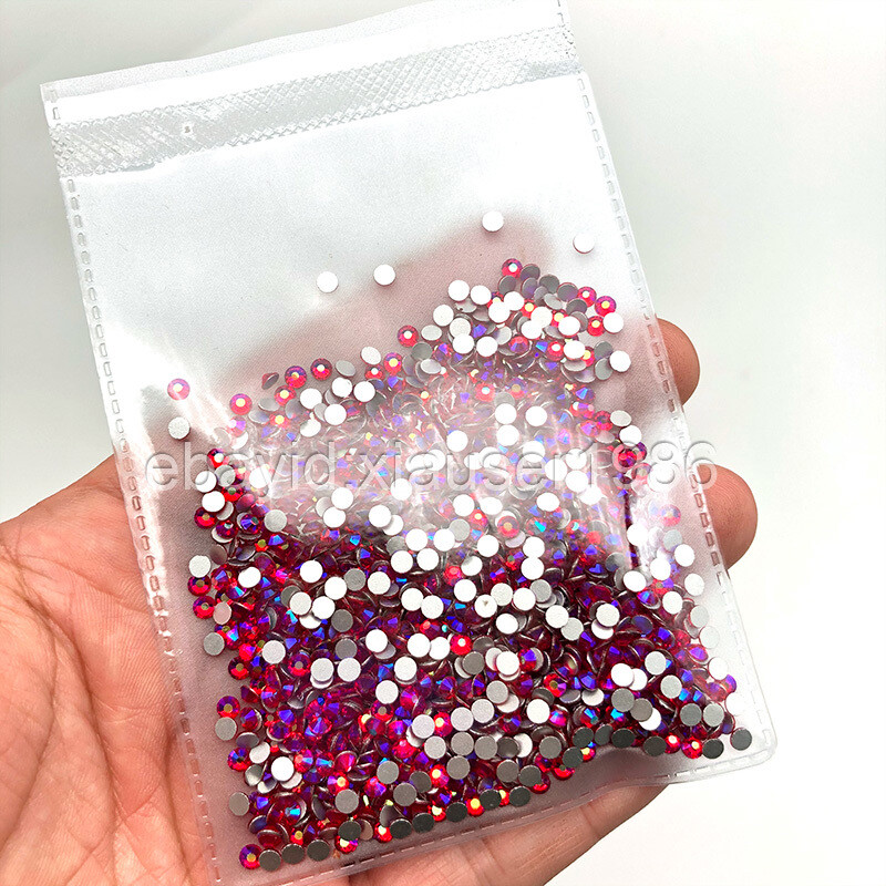 1440pcs/pack SS12(3mm) Round Flatback Crystals Nail Art Rhinestones Glitter Gems