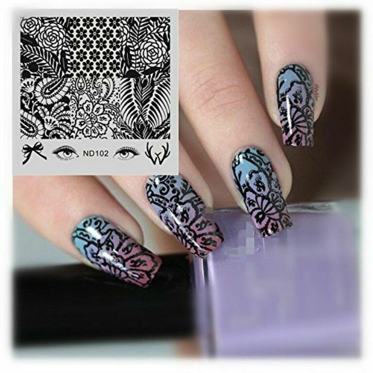 Nail Art Stamp Template Eyes Image Stamping Plate NEW DIY Manicure ND102