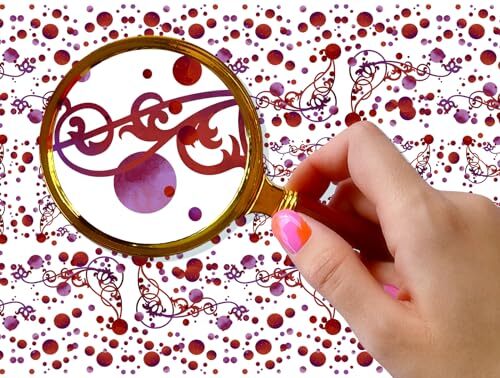 Nail Stickers Decals (5 Sheets) NAIL Decorative Red and Purple Circles with
