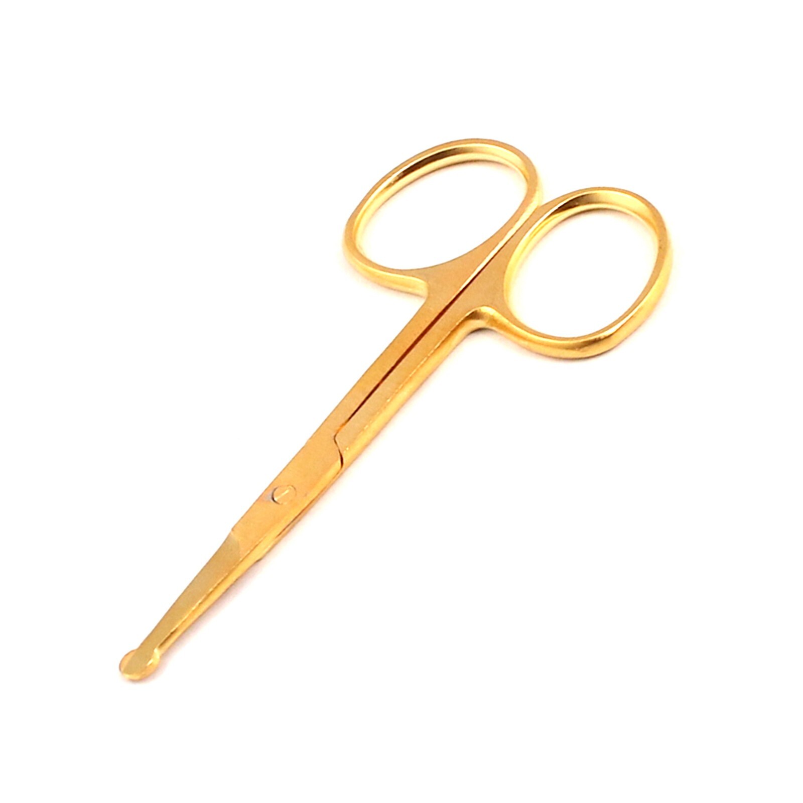 Beauty Safety Scissors Trimmer Nose Hair Scissors 3.5” Gold Ear Facial Trimmers