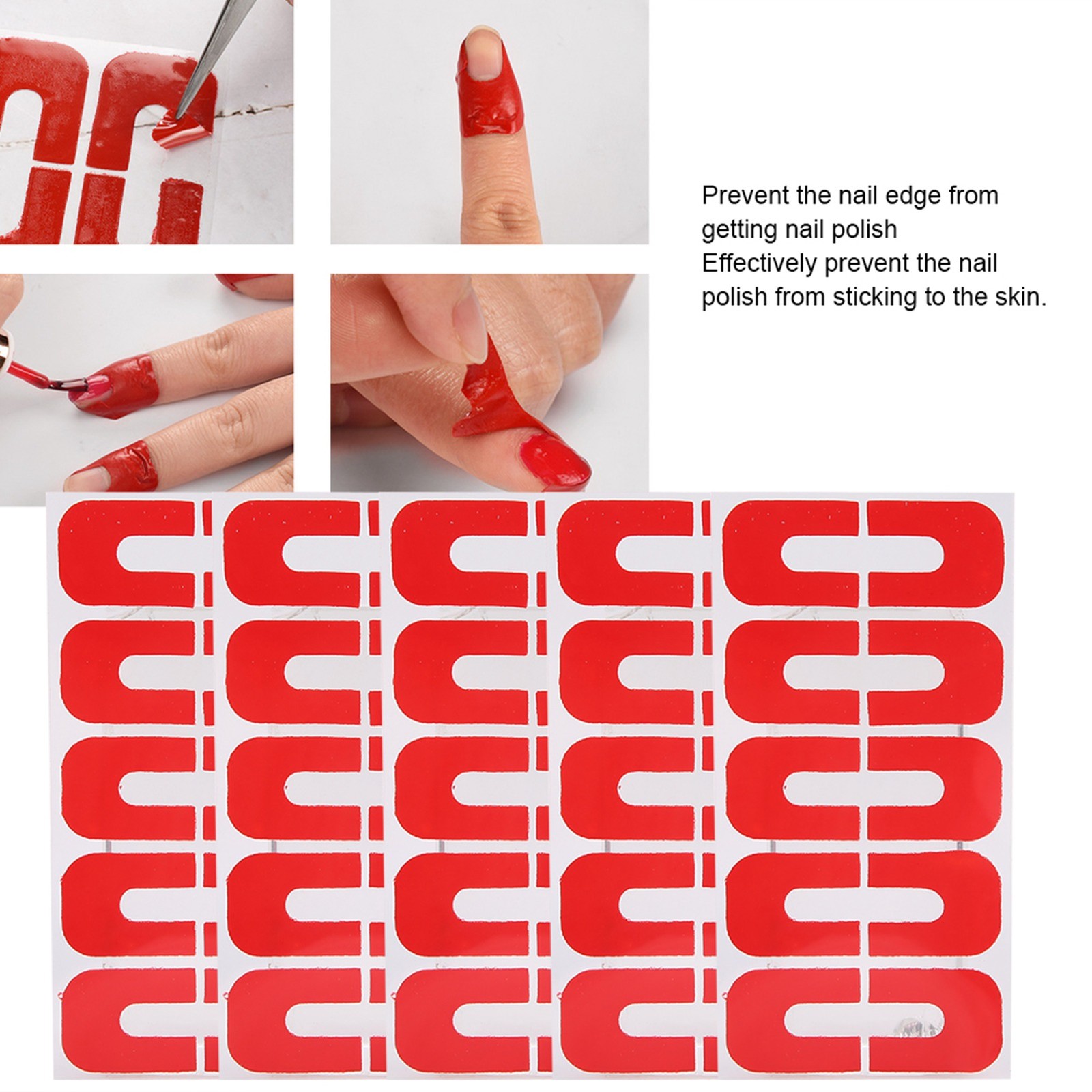 50PCS Nail Art Peel Off Tapes Easy To Peel For Home Use Recommended