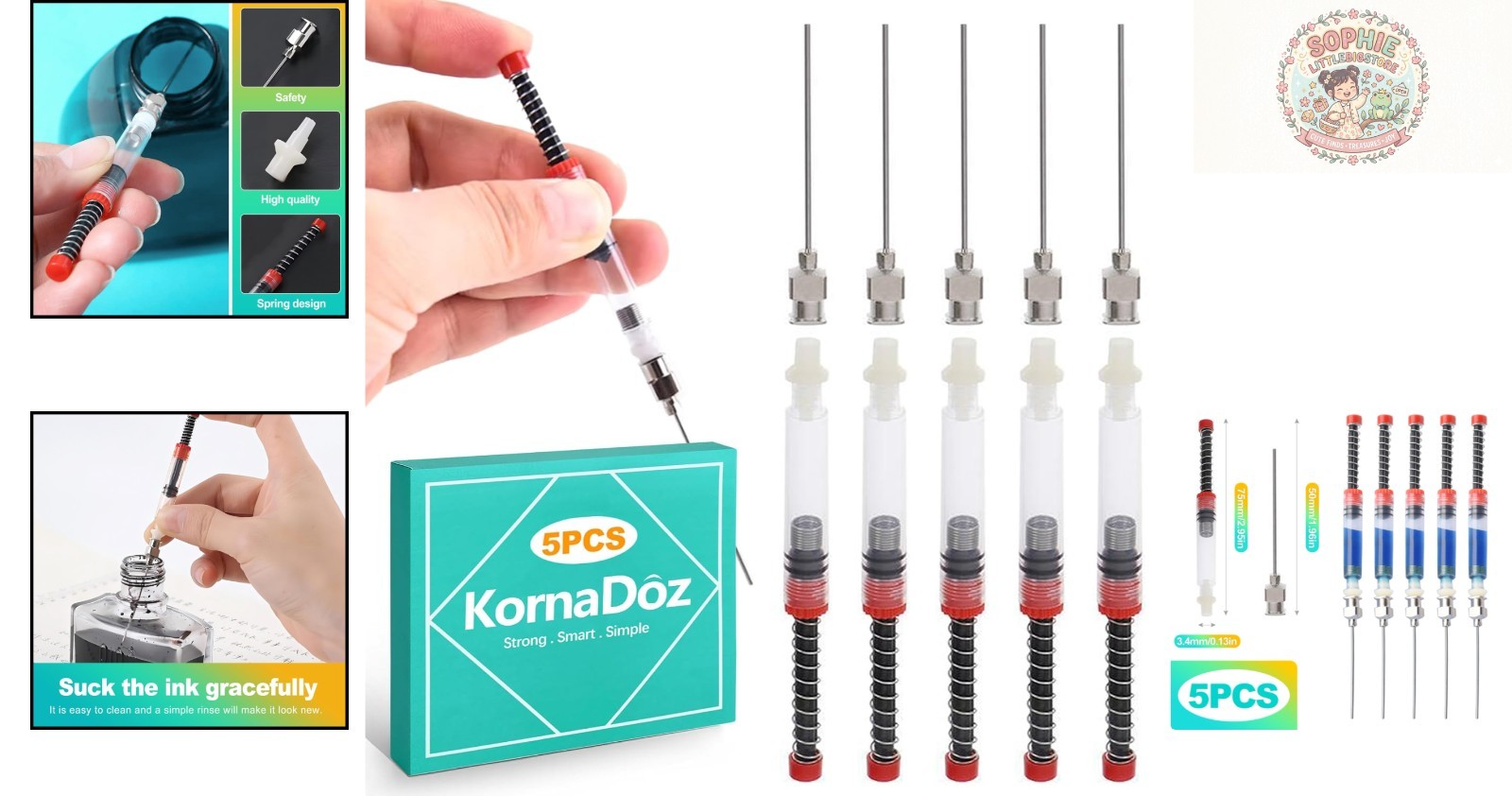 Industrial Liquid Dispensing Applicator with Blunt Tips – 5 Pack Precision Tools