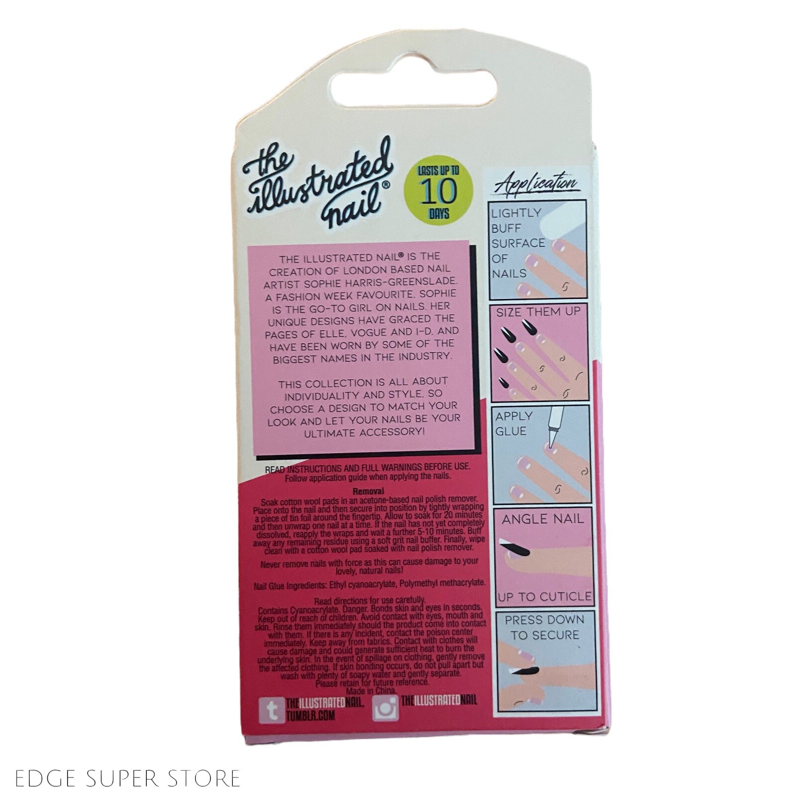 The illustrated Nail Emerald Glitz Green Black Fake Press Glue On Faux Nails