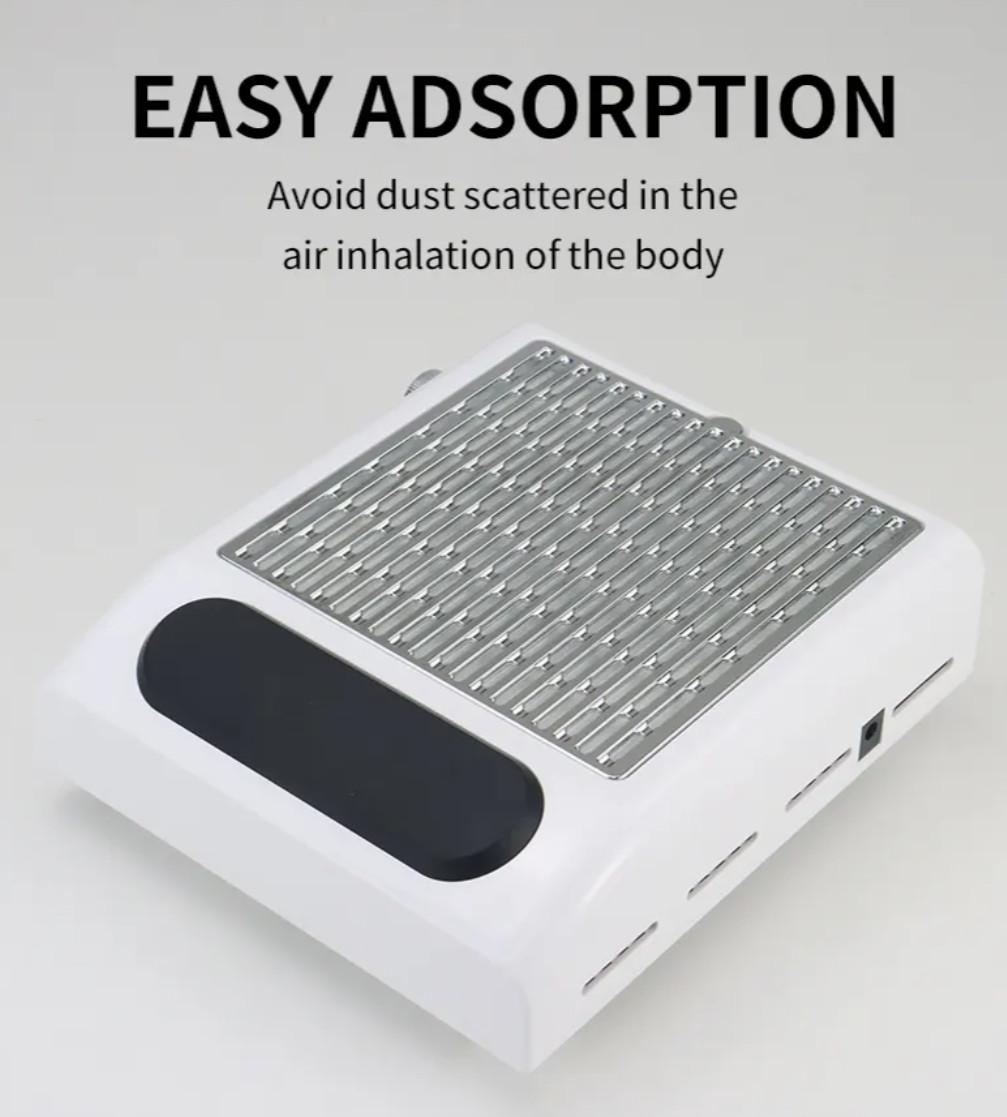Salon Nail Art Suction Dust Collector Vacuum Fan Cleaner Manicure Machine 80W