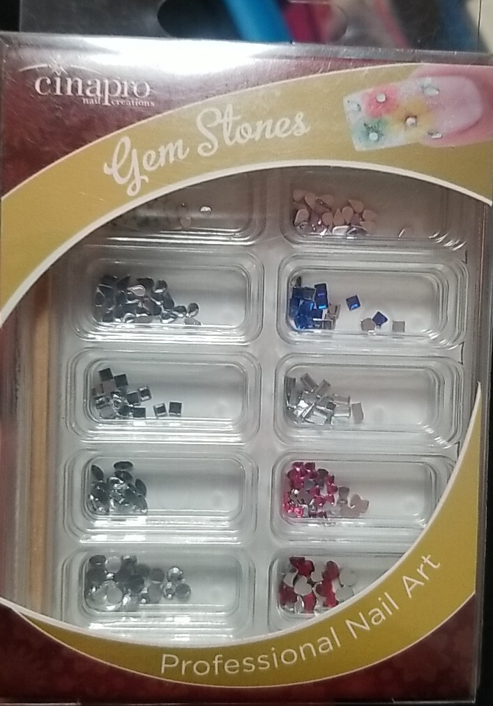 Cinapro Professional Nail Art Gem Stones Multiple Colors