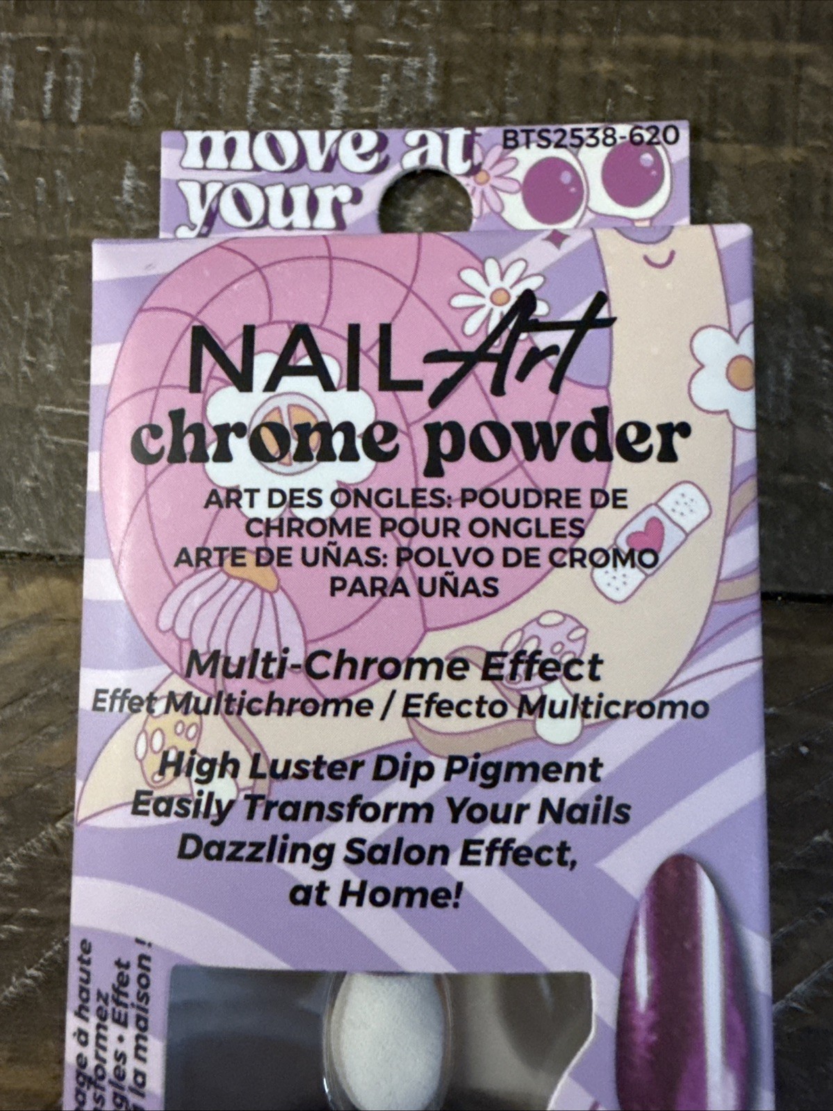 Ioni Nail Art Chrome Powder Fuschia