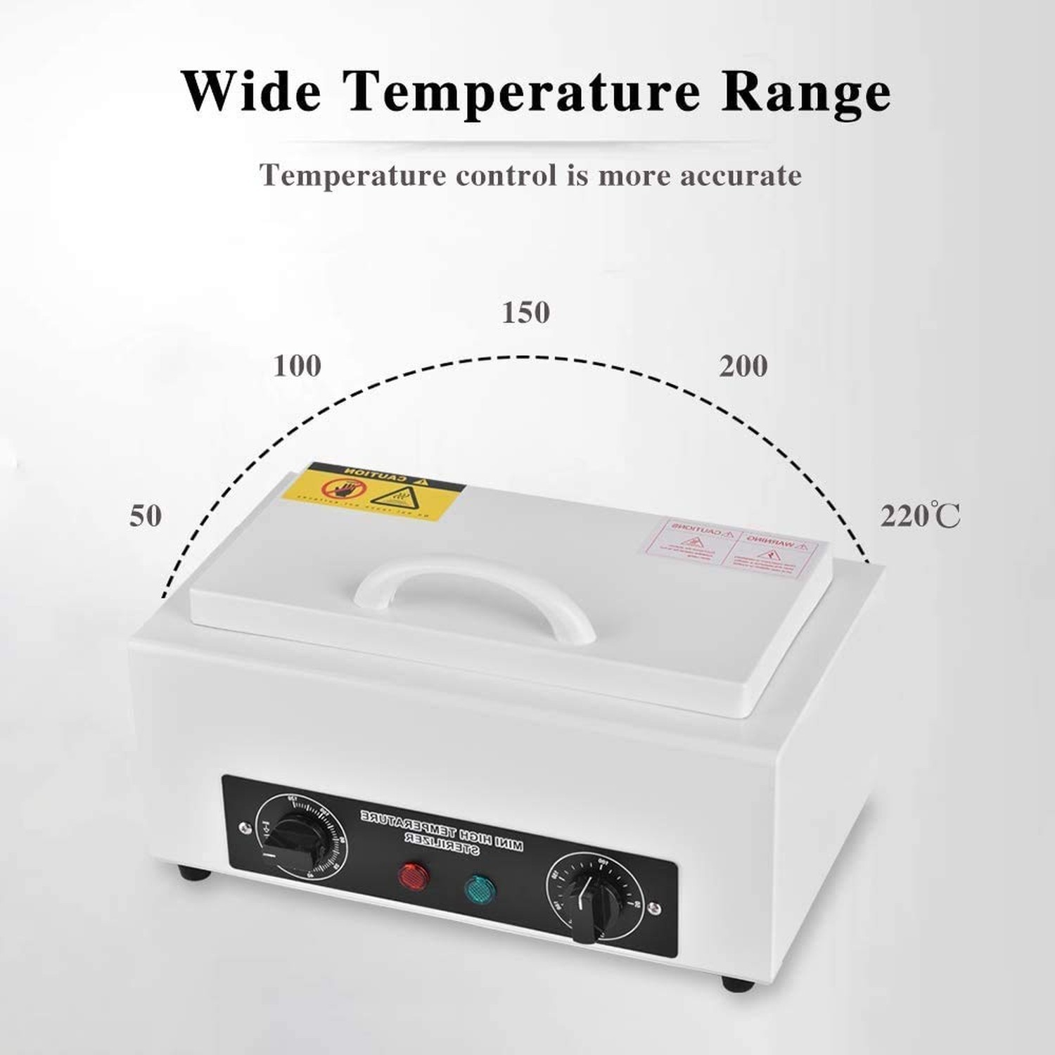 300W Heat Sterilizer NV-210 w/Timer Disinfection Box Manicure Pedicure SPA Sa…
