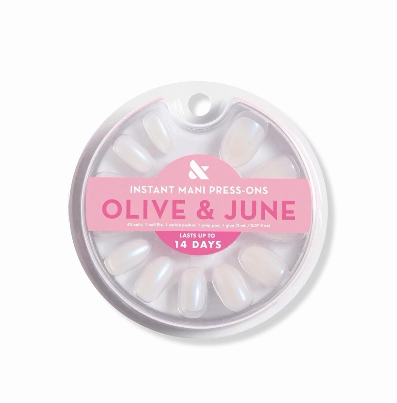 Olive & June Instant Mani Press-On Nails Pink Goldfish