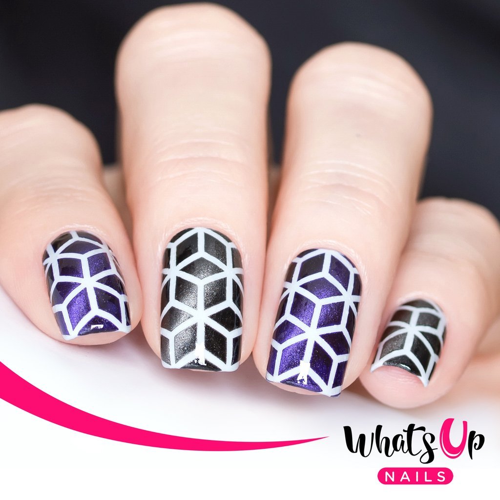 Rhombus Stencils for Nails, Nail Stickers, Nail Art, Nail Vinyls