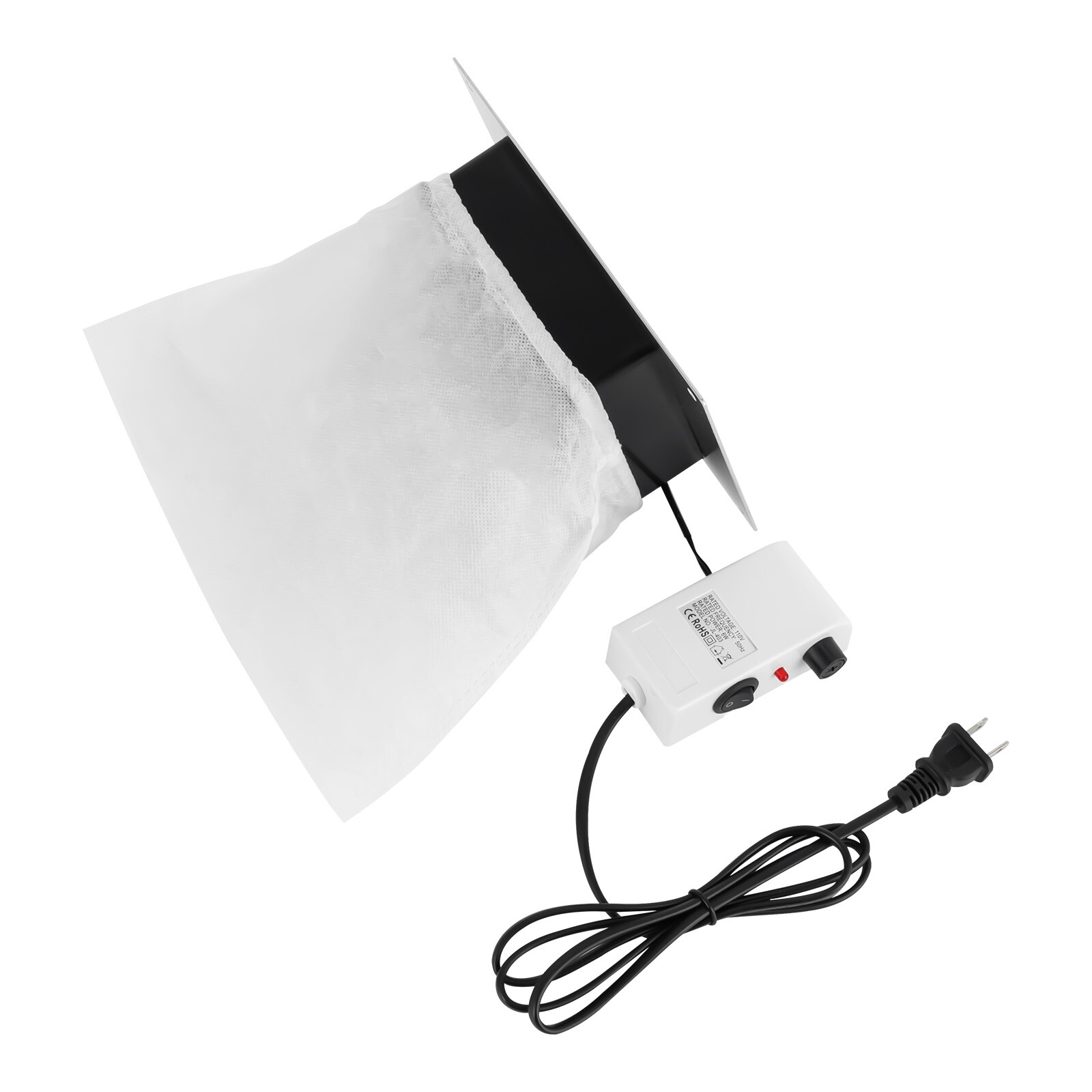 Nail Dust Collector, 110V 6W, 3650 RPM, 4.25 Inch Vacuum Surface, Embedded