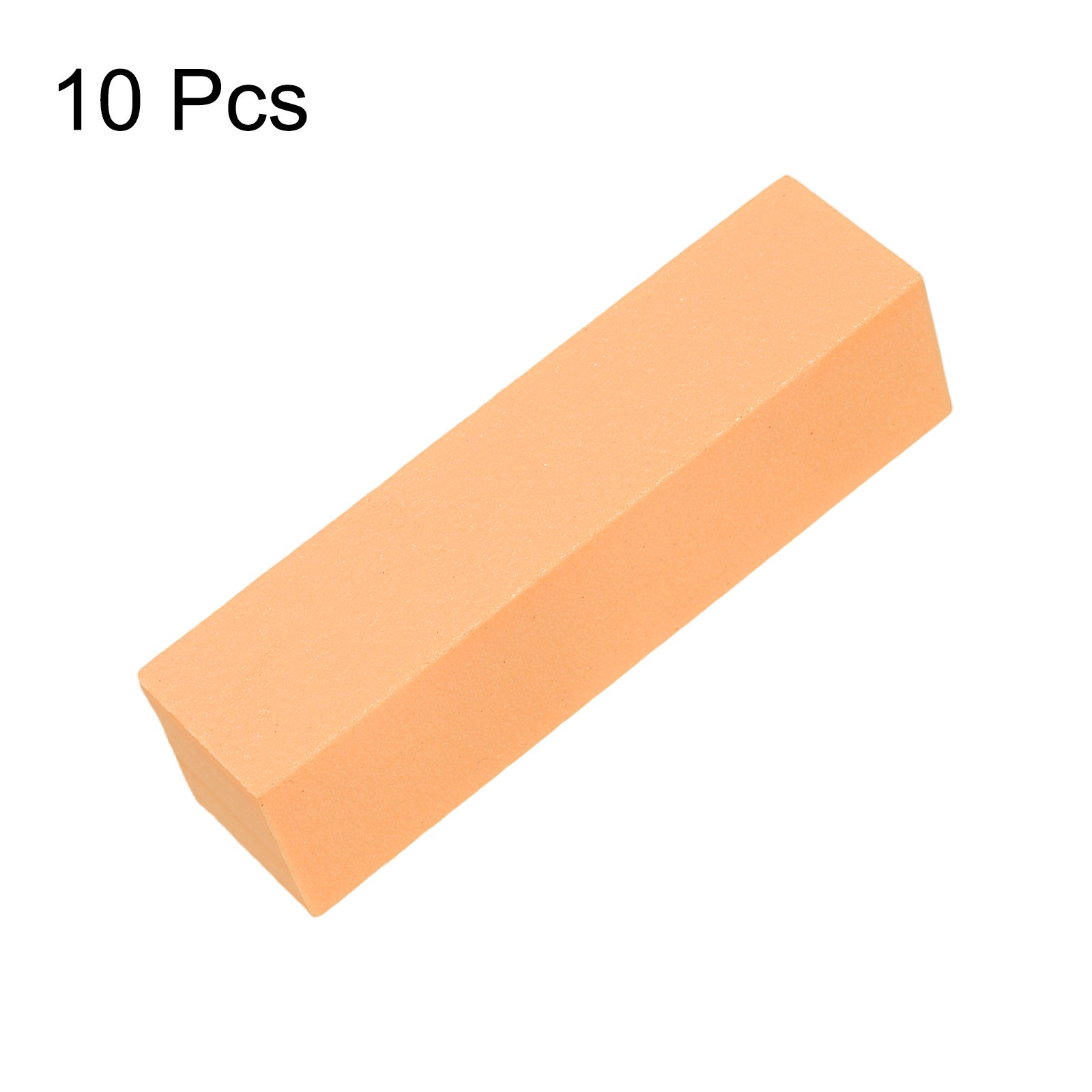 10pcs Nail Buffer Block 120 Grits Nail File for Nail Buffing, Orange
