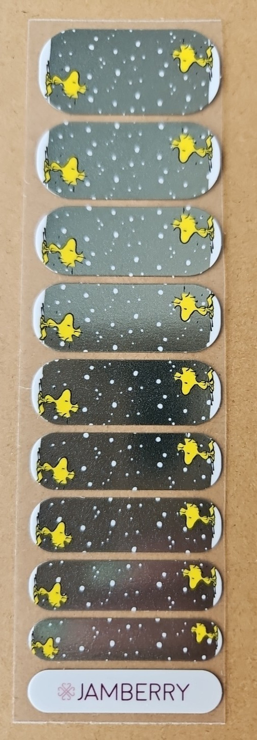 JAMBERRY HEY, WOODSTOCK HALF SHEET NAIL WRAP LICENSED PEANUTS RETIRED FEB 2018