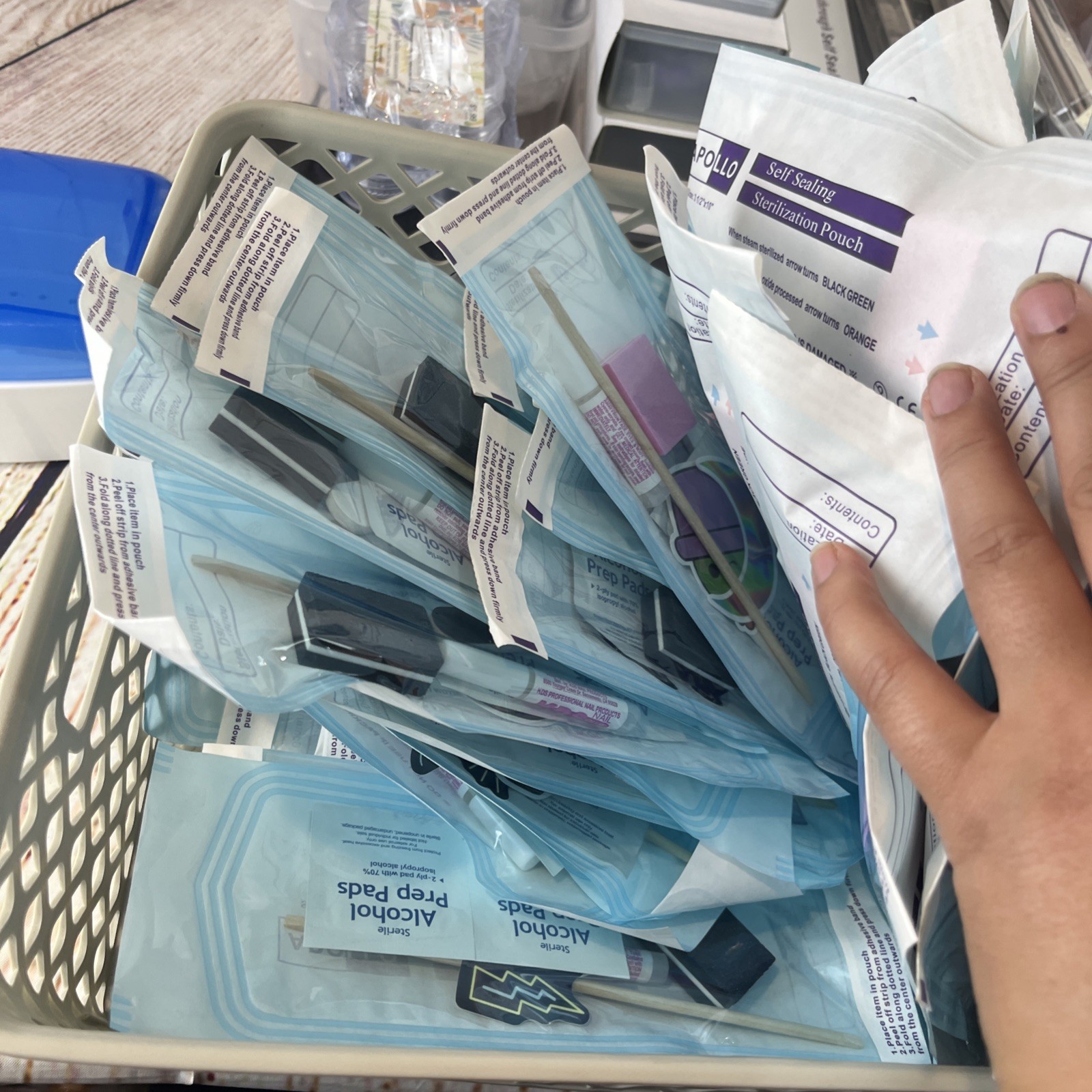 False Nail Tech Supplies Salon Liquidation Lot Technician File Buff Tool 10lb