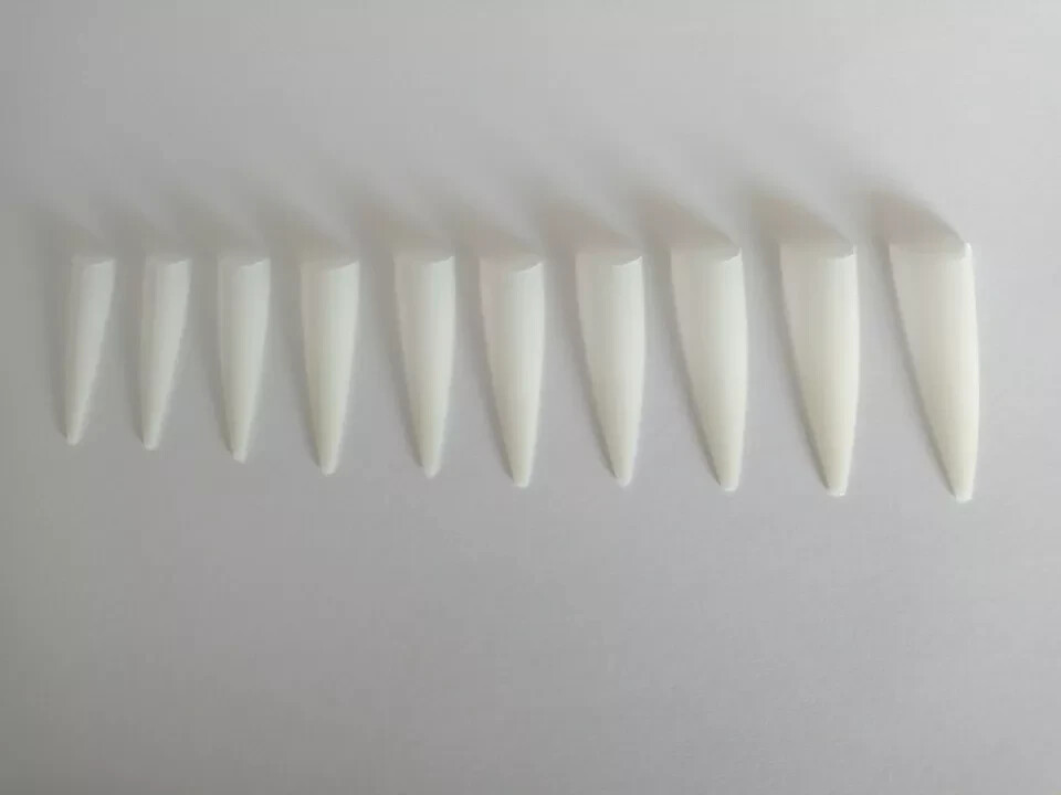 Nena’s Long Stiletto Nail Tips, Half Cover, Natural Color” Pick” .