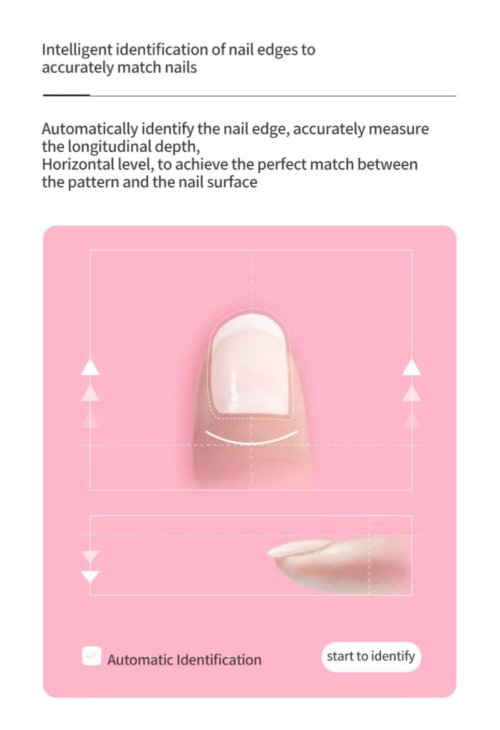 Digital Auto Nail Printer for 3D Art Painting, Portable Fingernail Printer