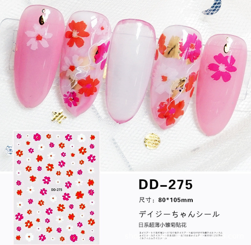 Nail Art Stickers Decal Flower Self-Adhesive NS45