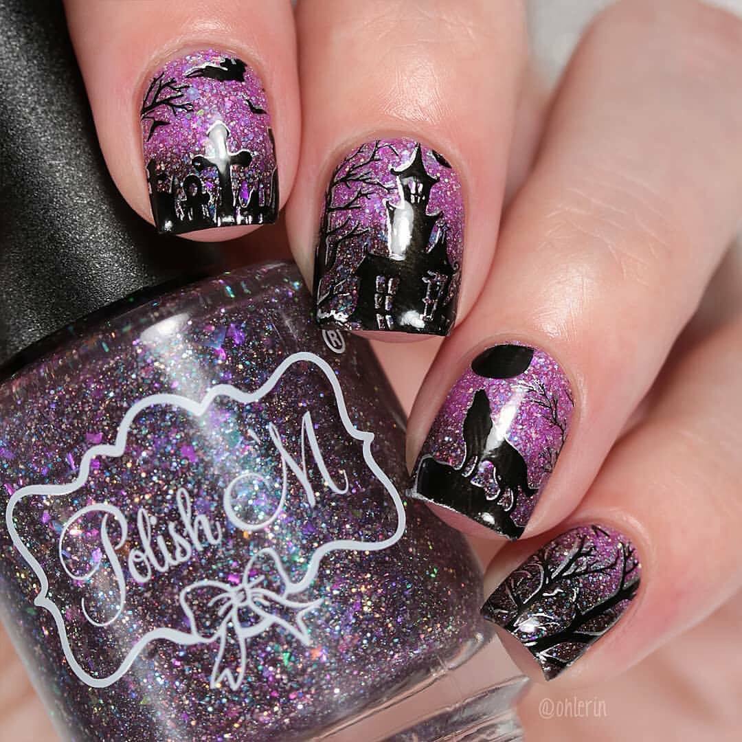 B031 Gothic Affection Plate For Stamped Nail Art Design