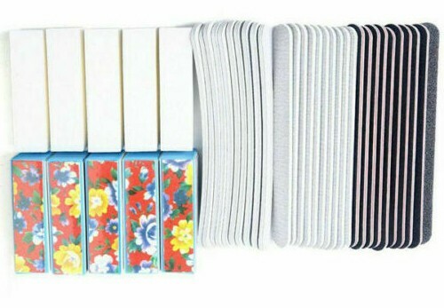 40 pcs Nail Art Files Manicure Buffer Block Emery Boards Tool Hand Beauty Salon