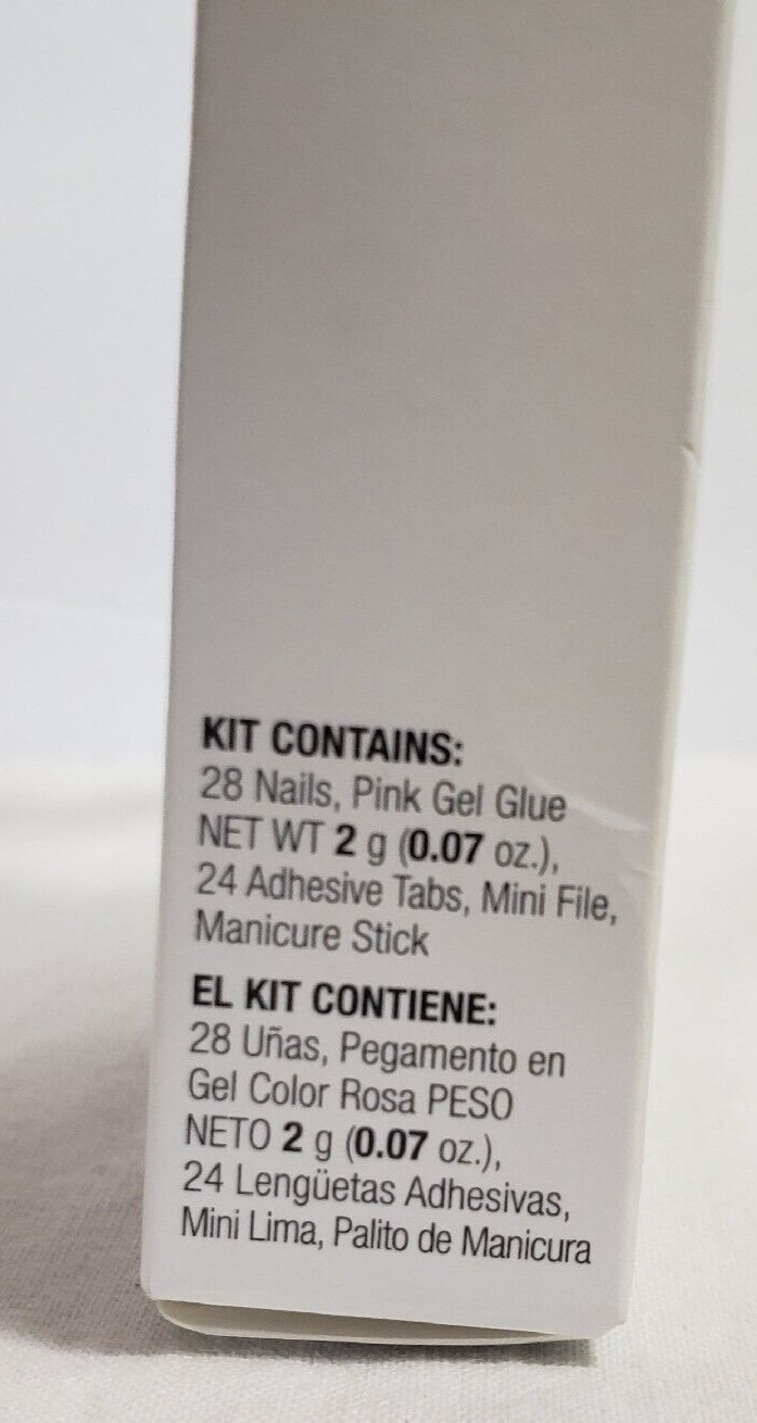 KISS Gel NAILS # 79955 GLUE ON LONG LENGTH 28 Sculpted SHAPE Nails KGFS01 NEW