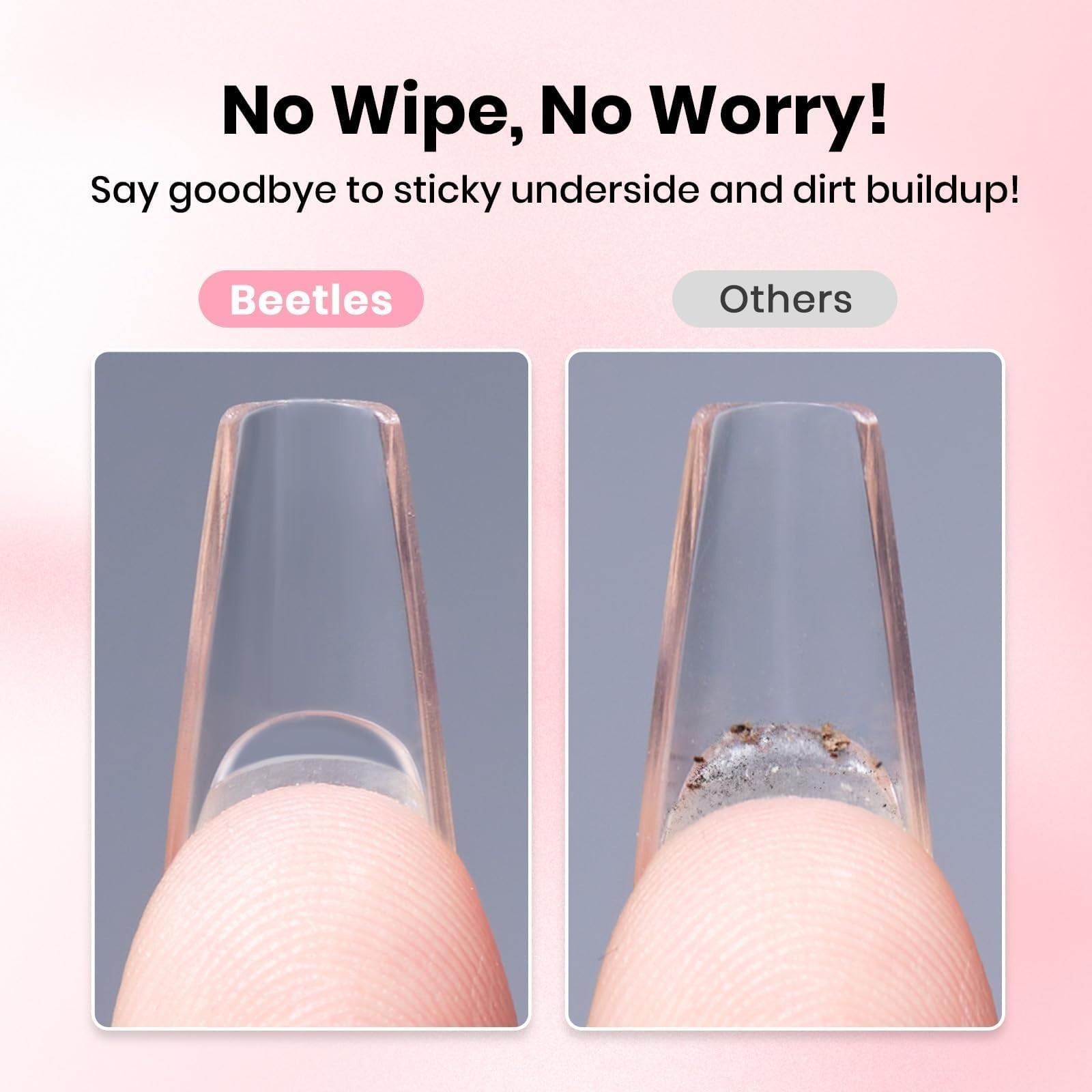 Gel Nail Glue & Remover Kit – 20g No Wipe Hands-Free Adhesive, 10ml Gentle Remov