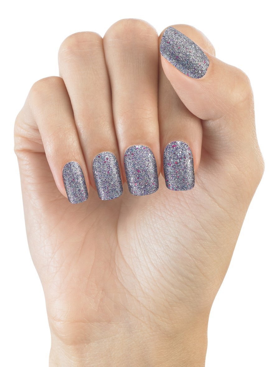 (2 Pack) Elegant Touch Glitter Razzle Dazzle, Acrylic Press-On False Nails, S…