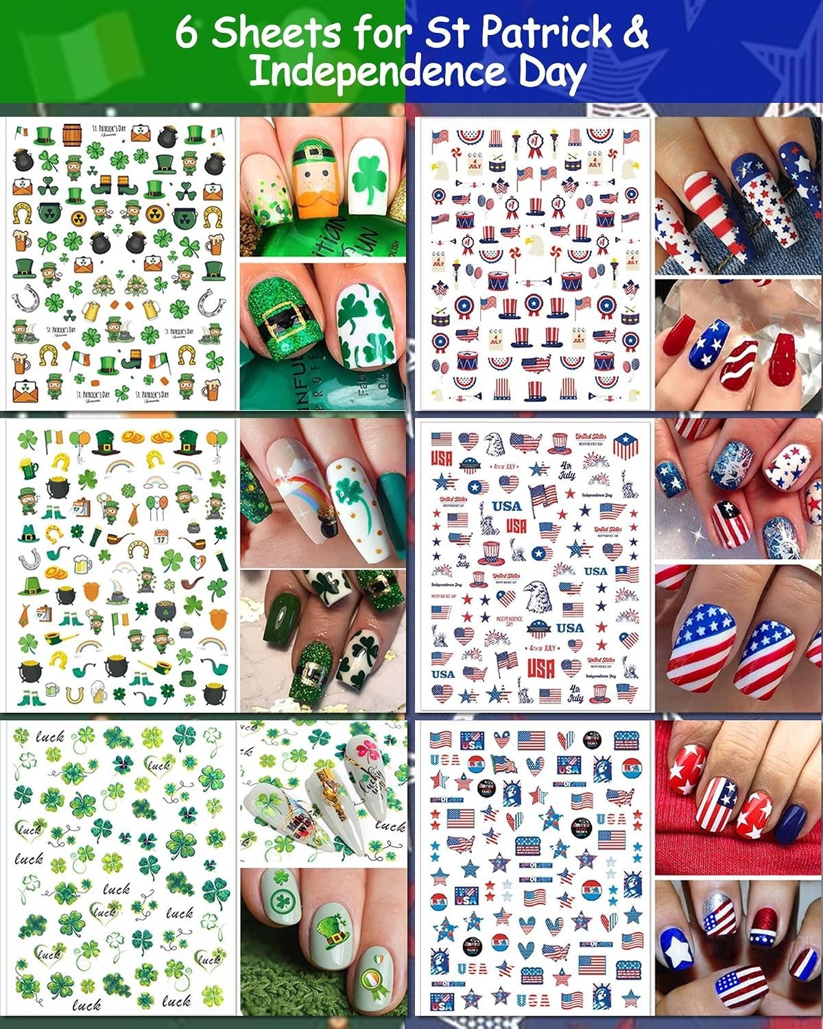 30 Sheet All Holidays Nail Art Stickers, Christmas Mixed Seasons Variety Pack…