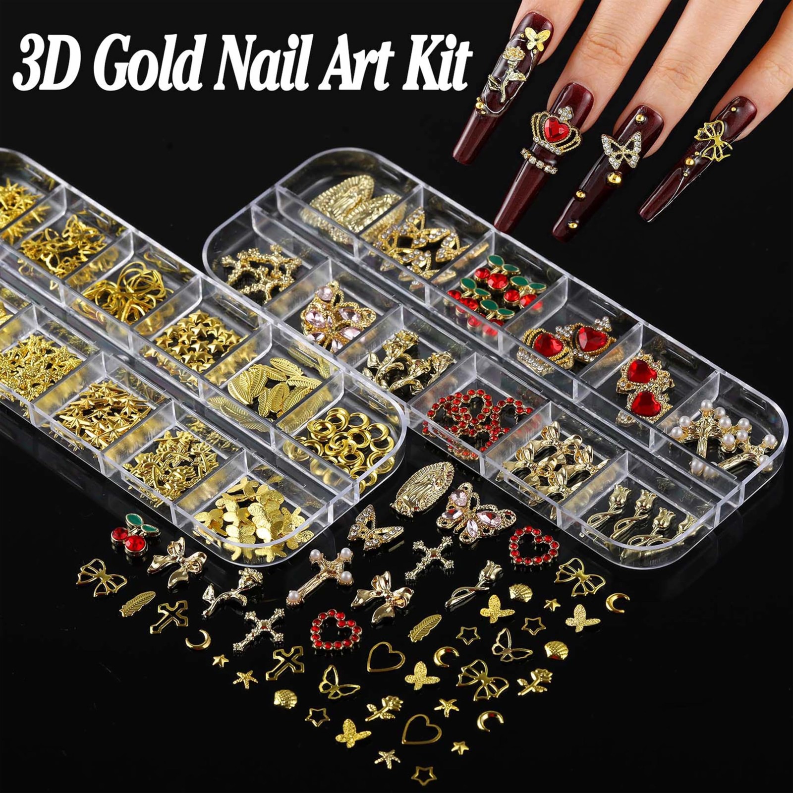 BANA ART Nail Charms Rhinestones Set 01