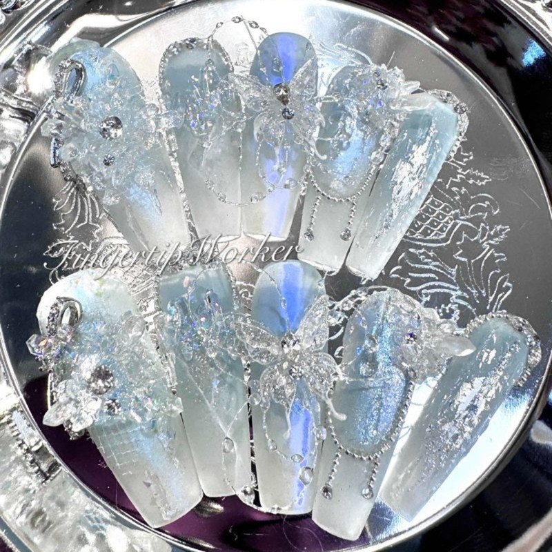 Flexible Nail Art Mold Crystal Stone Manicure Mould for Nail Art Enthusiasts