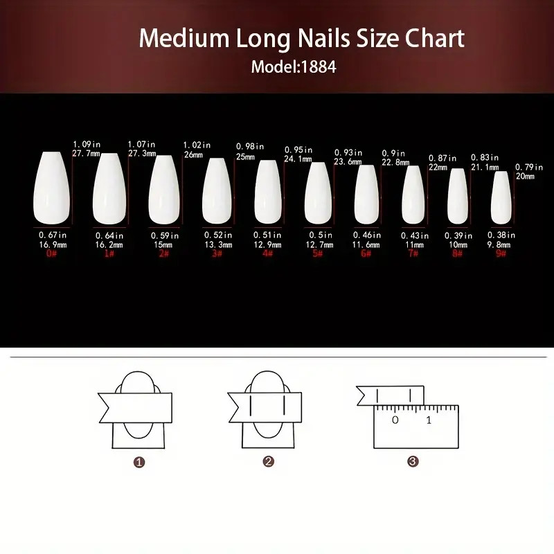 24pcs Matte Ballet Coffin Press-On Nails, Middle Length, Purple & White Floral