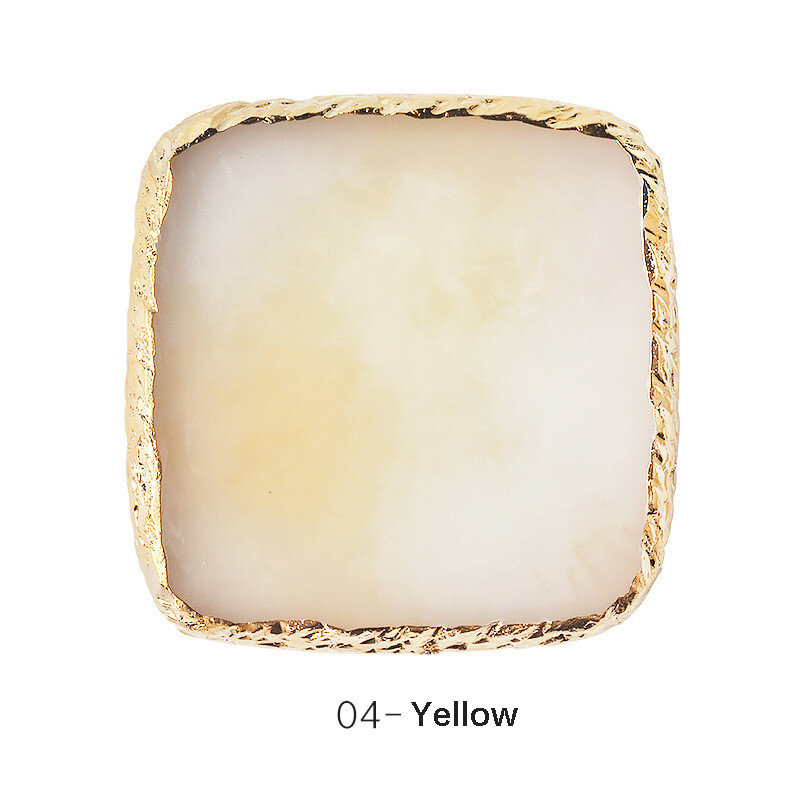Natural Resin Stone Color Square Palette Gel Polish Display Nail Art Tool CHOOSE