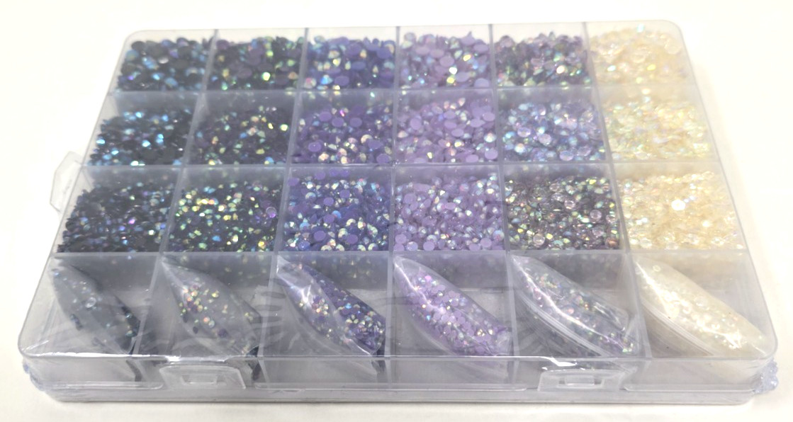 Rhinestones for Crafts Kit Jelly AB for Tumblers for Nail Art Brushes Tweezers