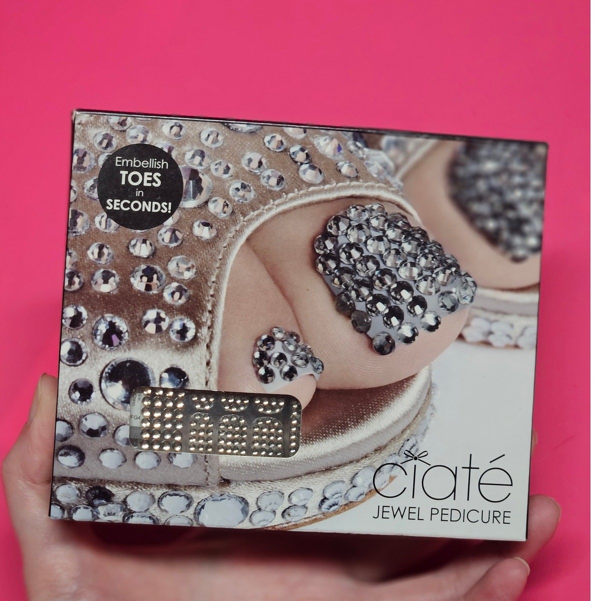 Ciate Jewel Pedicure Mirror Ball 3D Nail Art Kit New in Box Discontinued