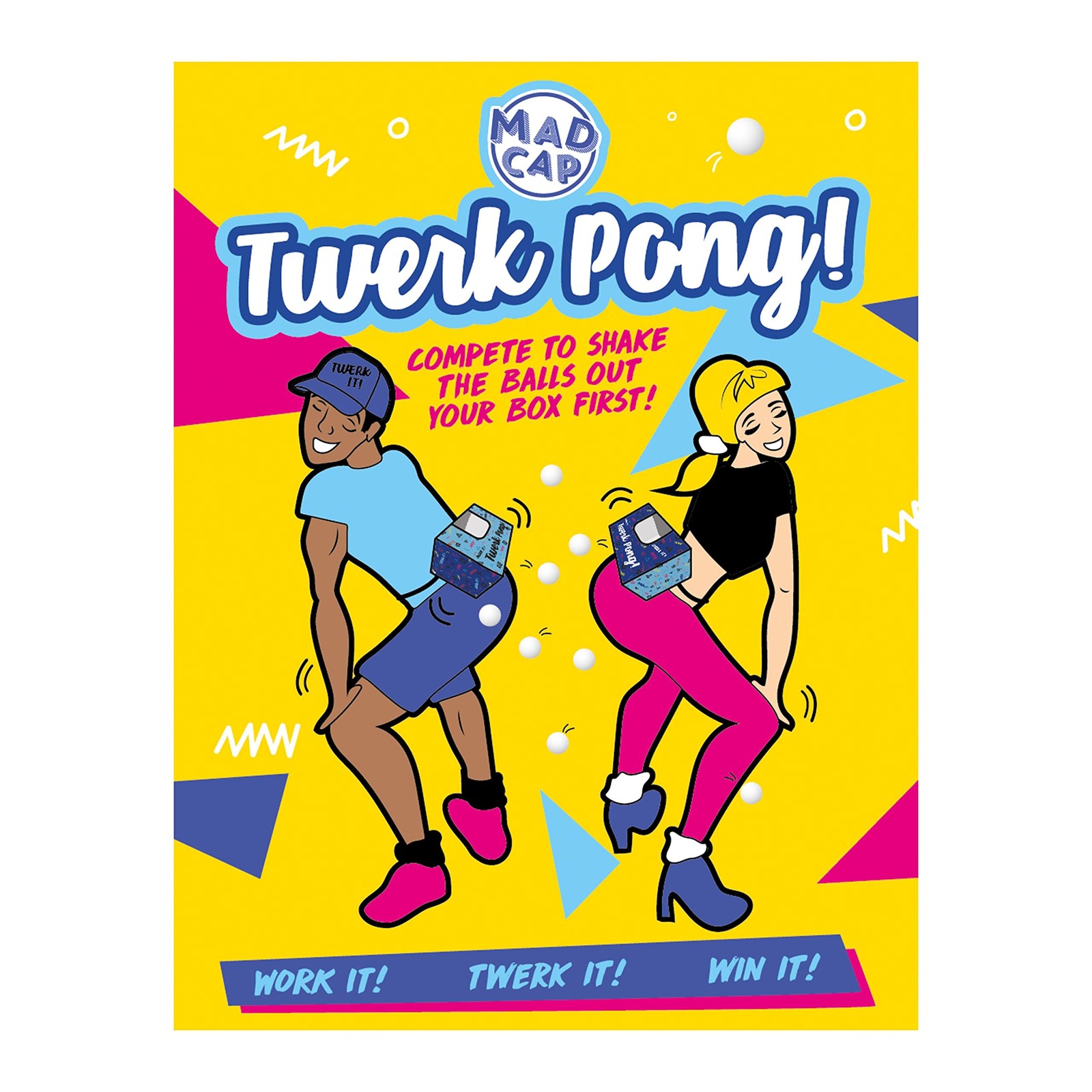 Fizz Creations Twerk Pong Novelty Game. 19 x 8 x 28 centimeters, Multicolor
