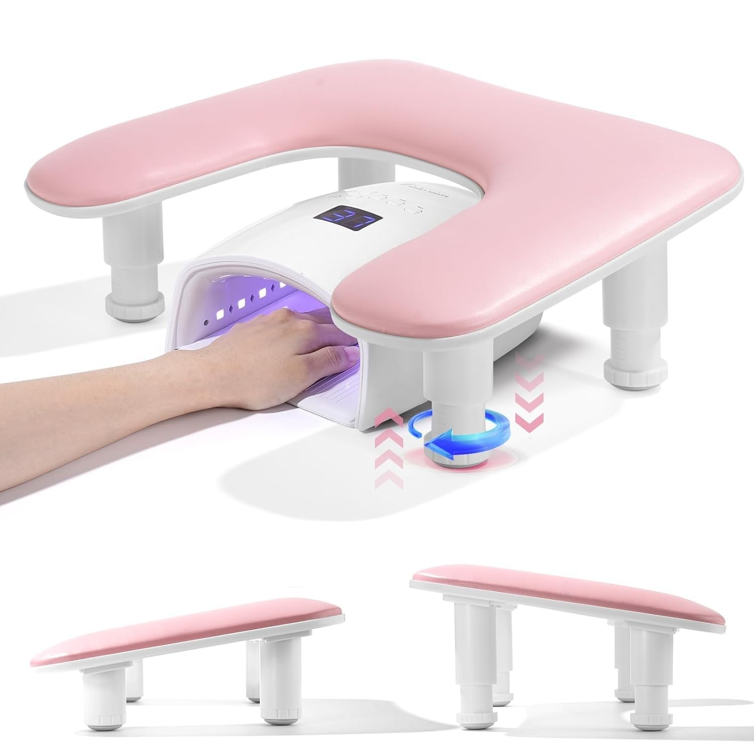 Big Arm Rest for Nails Tech: 2Nd Generation U-Shaped Manicure Nail Arm Rest Stan