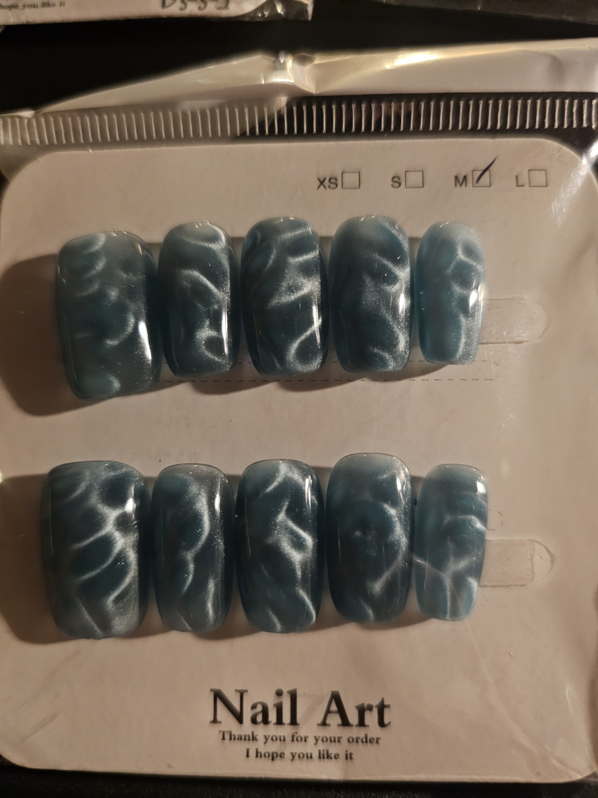 Size Medium – Medium Length Press-On Nails with Sticky Tabs Included. New In Box