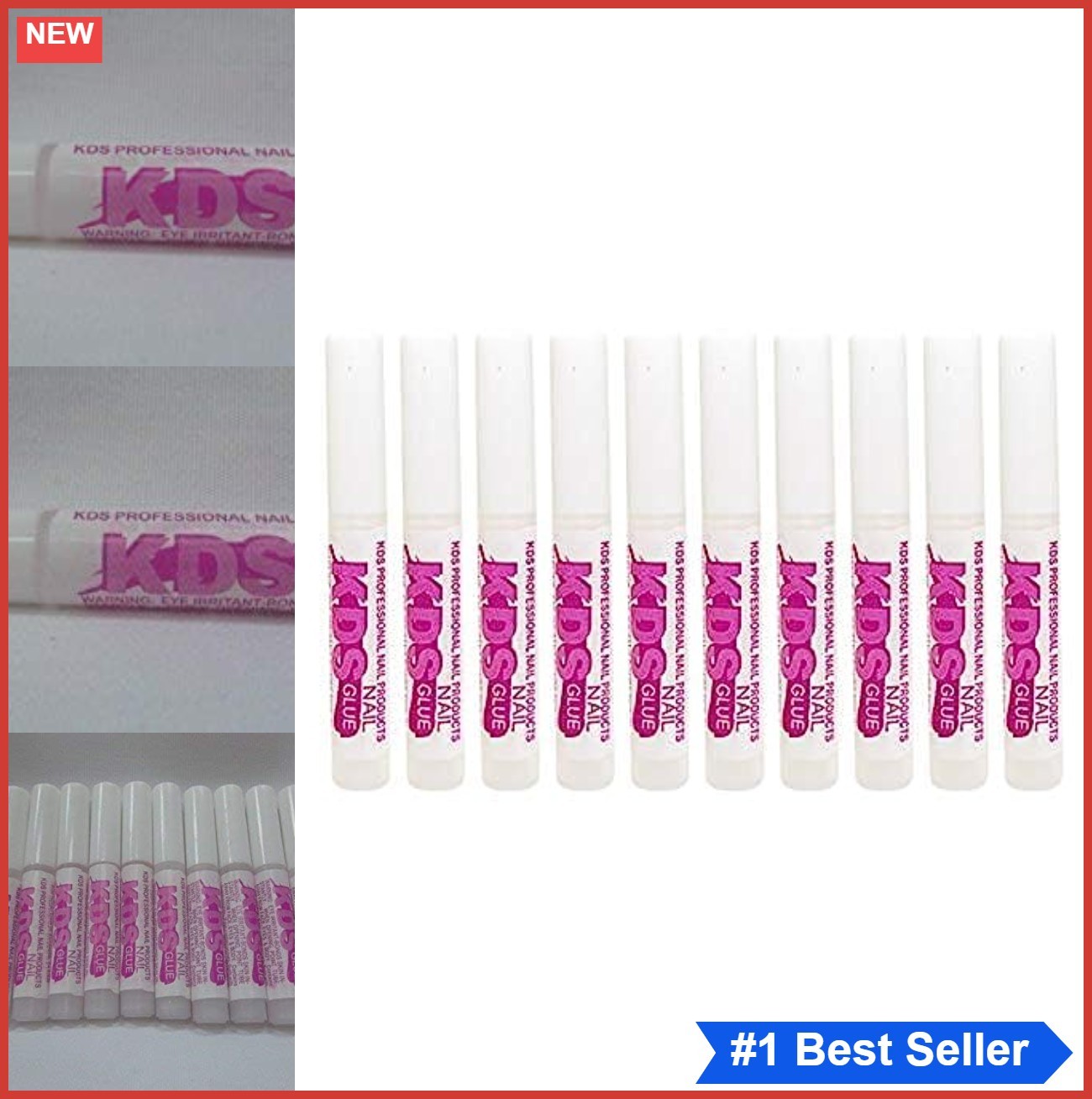 Nail Glue 10 Pack 0.07 oz Acrylic Nail Tips Adhesive Super Bond Clear Liquid