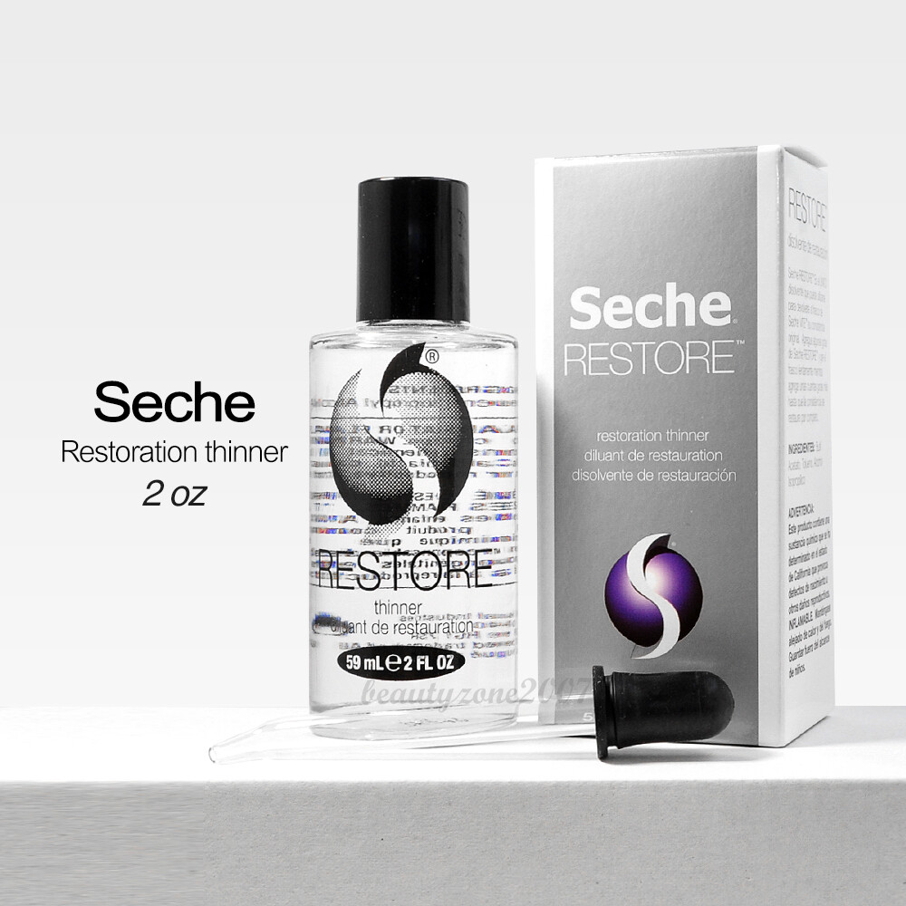 2 x Seche Vite Restore Polish Thinner Professional kit 2 fl oz