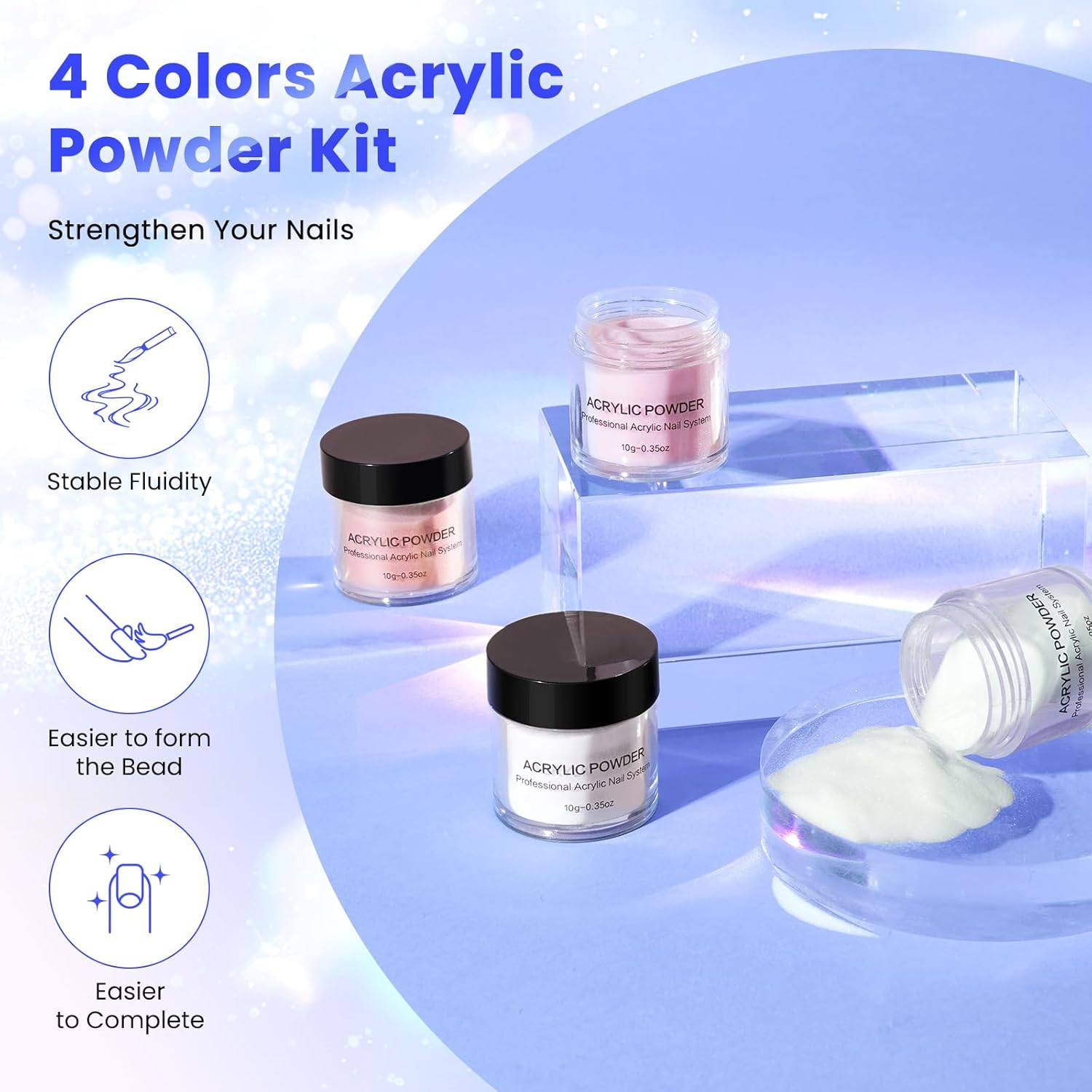 Nail Kit for Beginners with Everything: Professional Nails Kit Acrylic Set with