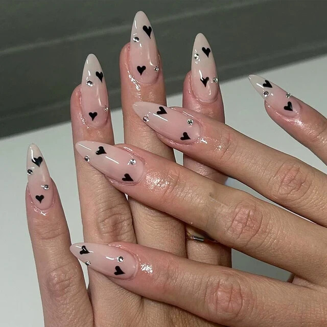 9 Boxes False Nail Tips Full Cover Acrylic 24Pcs per box… Nails Decoration