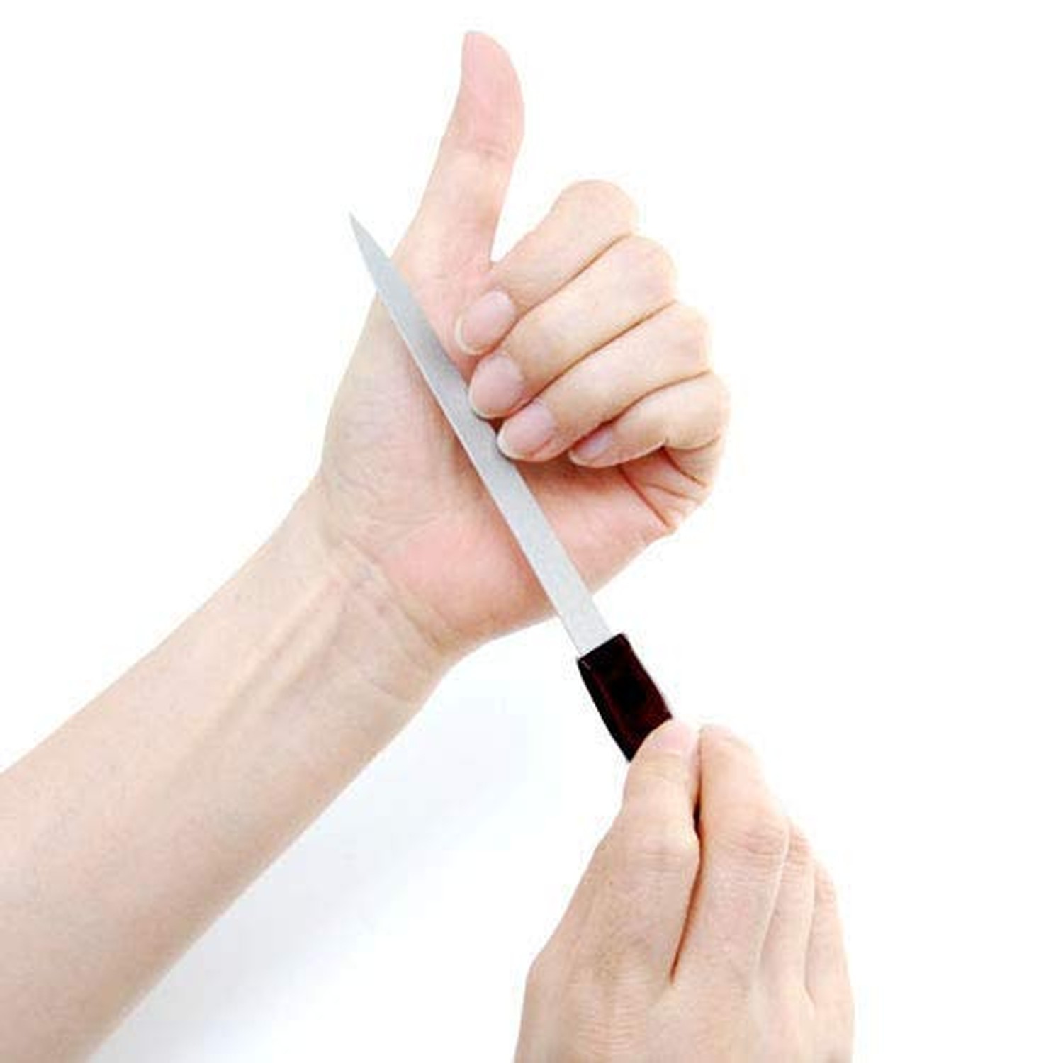 Pinkee’s (2 Pack) 6 inch Stainless Steel Metal Nail File for Fingernails, Toe…