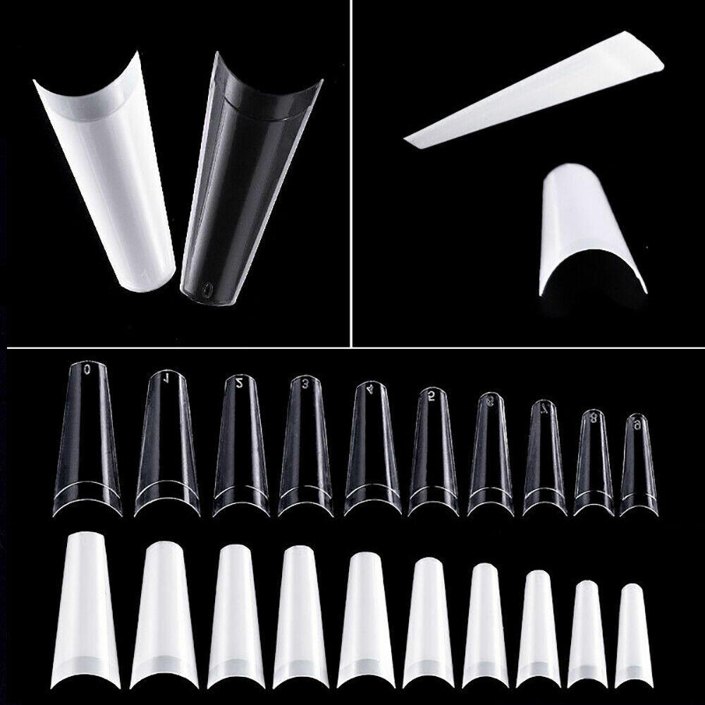 100/500/1000 Pcs Flat French Half Cover Artificial Fake False Nail Tips – Jargod